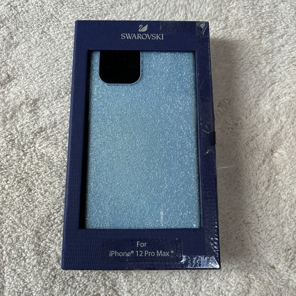 Swarovski Smartphone Case‎ Glam Rock iPhone 12 Pro Max Crystals Blue 5616362